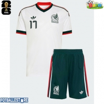 Mexico Orbelin Pineda #17 Bortedraktsett Barn VM 2026 Kortermet (+ Korte bukser)